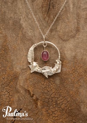 Zeige Details für Kettenanhänger mit Turmalin pink und Sterling-Silber Bild von Kettenanhänger mit Turmalin pink und Sterling-Silber