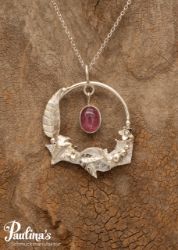 Picture of Kettenanhänger mit Turmalin pink und Sterling-Silber