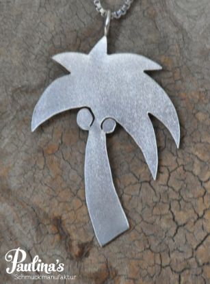 Zeige Details für Ketten-Anhänger Palme Silber Bild von Ketten-Anhänger Palme Silber