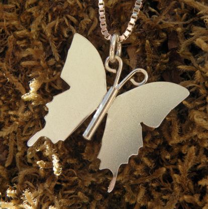 Zeige Details für Ketten-Anhänger Schmetterling Silber Bild von Ketten-Anhänger Schmetterling Silber
