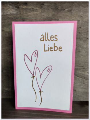 Grußkarte "Alles Liebe 2"