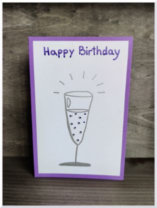 Grußkarte "Happy Birthday"