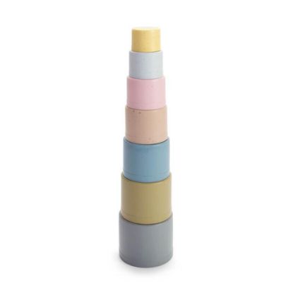 Picture of Dantoy®, BIO Stapelbecher, Tiny, H 34cm, pastell, 7teilig, 6030 pastell 