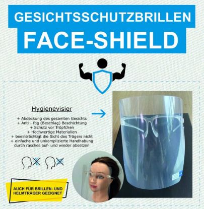 Picture of BGD, Gesichtsschutzschild mit Brillengestell  
