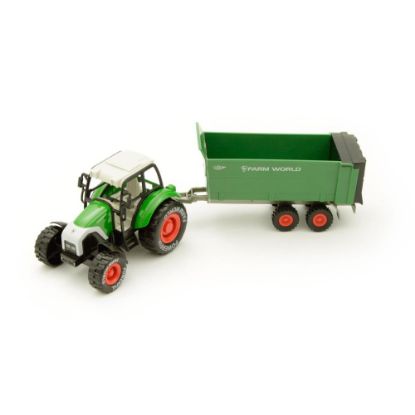 Bild von ToyToyToy, Traktor mit Anhänger & Rückzug sortiert, 439856  