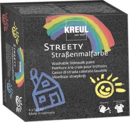 Picture of Kreul, Straßenmalfarben Starter Set, Streety, 4 x 120 ml  