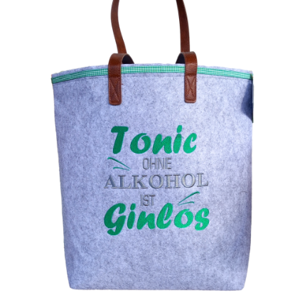 Bild von Filztasche "Ginlos", groß