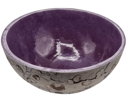 Keramik Schüssel groß Lila Keramik Schüssel 34x16 cm