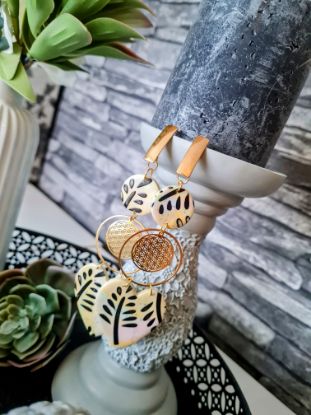 Bild von Statement Ohrringe 🤍 Polymer Clay - Herz