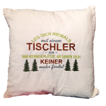 Bild von Kuschelkissen "Tischler"