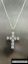 Bild von   Edelstahlkette Silber mit Kreuz