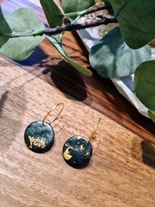 Bild von  Statement Ohrringe 🖤 Polymer Clay 