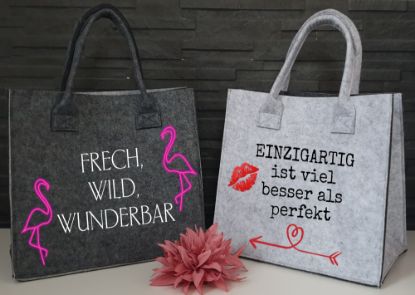 Bild von Handtasche Filz