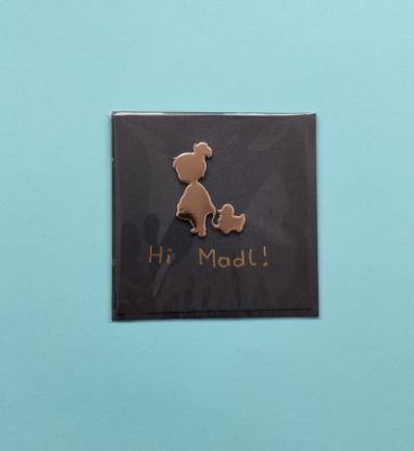 Grußkarte "Hi Madl" Baby Geburt Mädchen Girl