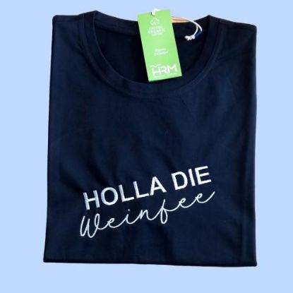 Bild von T-Shirt "Holla die Weinfee", schwarz