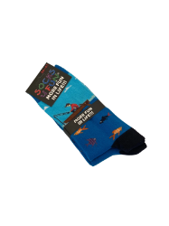 Bild von Socken - Socks 4 Fun - More Fun In Life!!! -  mit Anglermotiv