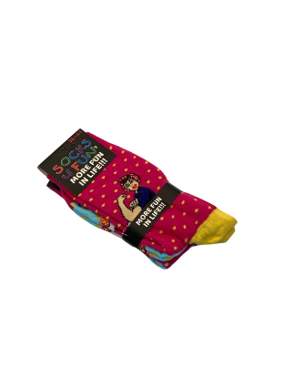 Zeige Details für Socken - Socks 4 Fun - More Fun In Life!!! - Rosa mit Frau Bild von Socken - Socks 4 Fun - More Fun In Life!!! - Rosa mit Frau