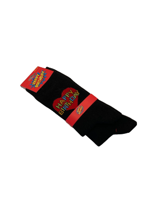 Zeige Details für Socken - Socks 4 Fun - More Fun In Life!!! - Schwarz mit rotem Herz und Innenschriftzug Happy Birthday Bild von Socken - Socks 4 Fun - More Fun In Life!!! - Schwarz mit rotem Herz und Innenschriftzug Happy Birthday