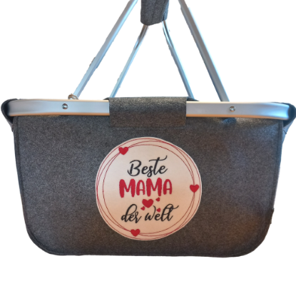 Bild von Einkaufskorb aus Filz "Beste Mama"