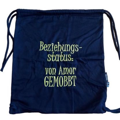 Bild von Freizeitbeutel "AMOR", navy mit Neongelb