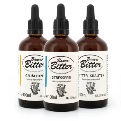 Zeige Details für Bauers BITTER GEDÄCHTNIS STRESSFREI & KRÄUTER Set Bild von Bauers BITTER GEDÄCHTNIS STRESSFREI & KRÄUTER Set