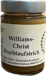 Williams Christ Fruchtaufstrich Handgemacht Eberl Kalch Schmankerlwerkstatt Marmelade