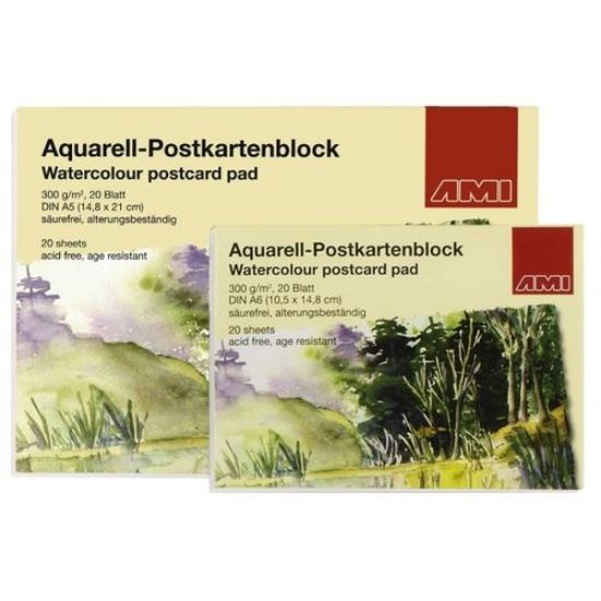 Picture of Aquarell-Postkartenblock A5 300 gr. 20 Blatt