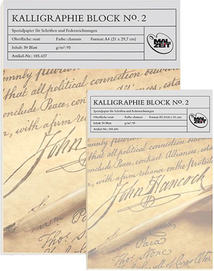 Picture of Kalligraphieblock Nr. 2 95gr. A5 50 Blatt