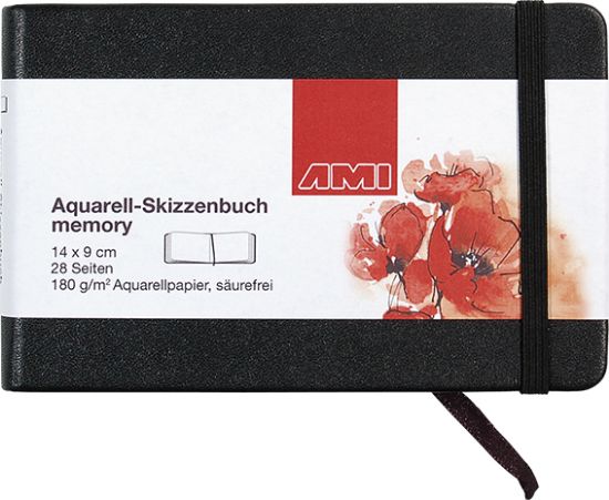 Picture of Aquarellskizzenbuch Memory 180gr. 14x9cm 28 Bl.