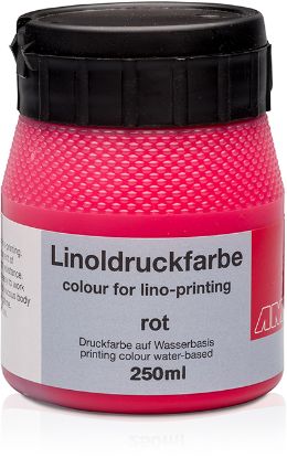 Bild von Linoldruckfarbe 250ml. rot