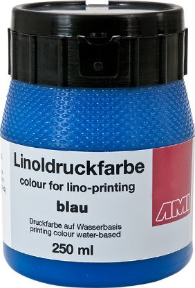 Bild von Linoldruckfarbe 250ml. blau