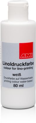 Bild von Linoldruckfarbe 80ml. weiß