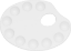 Bild von Kunststofffarbpalette oval