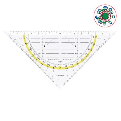 Show details for Aristo Geodreieck 1552 16cm Picture of Aristo Geodreieck 1552 16cm