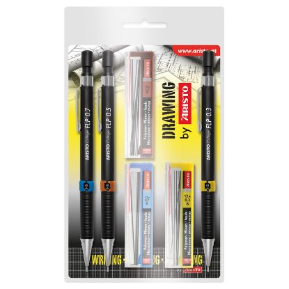 Show details for Aristo Feinminenstift 3er Set, 0,35, 0,5, 0,7mm Picture of Aristo Feinminenstift 3er Set, 0,35, 0,5, 0,7mm