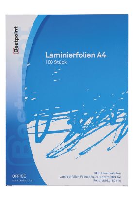 Show details for Laminierfolie A4 80 mic 100 Stück Picture of Laminierfolie A4 80 mic 100 Stück