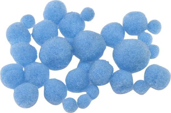Picture of Pompons 100 Stück blau