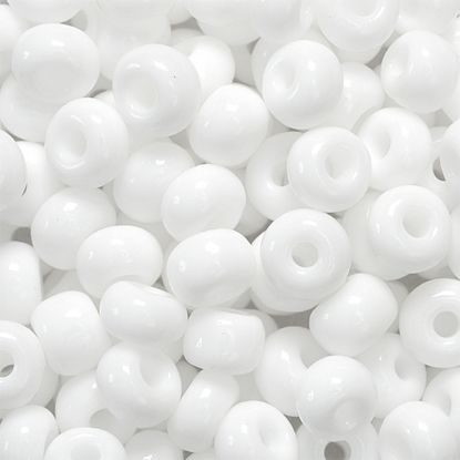 Zeige Details für Böhmische Roncailles Ø 5 mm weiß Bild von Böhmische Roncailles Ø 5 mm weiß