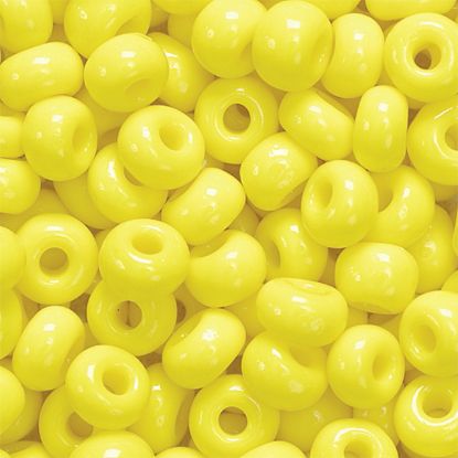 Zeige Details für Böhmische Roncailles Ø 5 mm zitronrngelb Bild von Böhmische Roncailles Ø 5 mm zitronrngelb