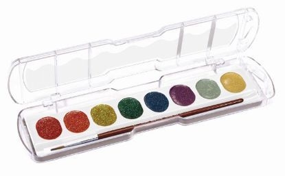 Zeige Details für Giotto Acquerelli Glitter mit 8 Farben Bild von Giotto Acquerelli Glitter mit 8 Farben