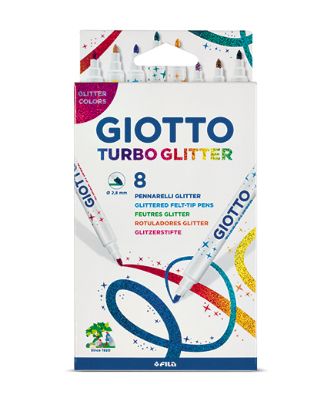 Show details for Giotto Turbo Glitter 8er Picture of Giotto Turbo Glitter 8er