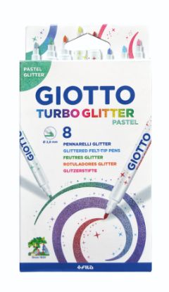 Picture of Giotto Turbo Glitter Pastell 8er
