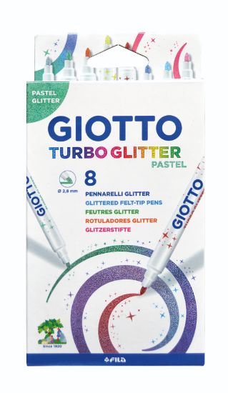 Bild von Giotto Turbo Glitter Pastell 8er