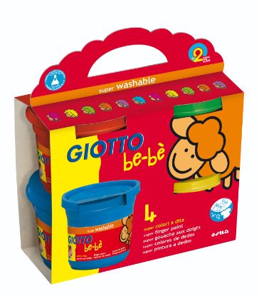 Bild von Giotto be-be Fingerfarben 4x150ml.