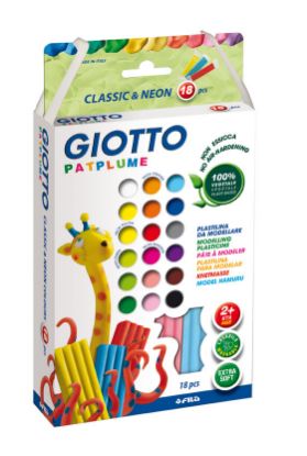 Show details for Giotto Patplume Knetmasse 18x20gr. Picture of Giotto Patplume Knetmasse 18x20gr.