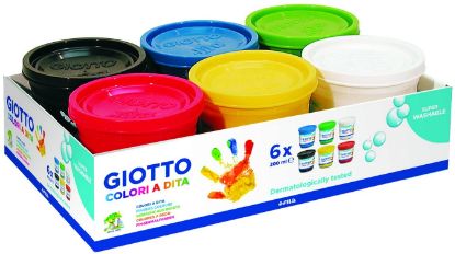Show details for Giotto Dita Fingerfarben 6x200ml Picture of Giotto Dita Fingerfarben 6x200ml