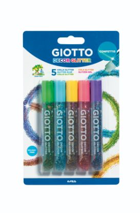 Zeige Details für Giotto Glitter Kleber Confetti 5x 10,5ml. Bild von Giotto Glitter Kleber Confetti 5x 10,5ml.