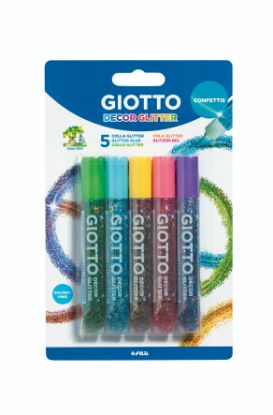 Bild von Giotto Glitter Kleber Confetti 5x 10,5ml.