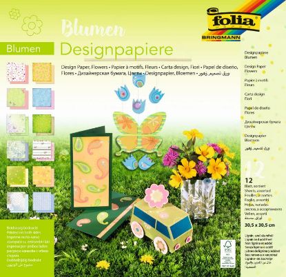 Show details for Designpapierblock Blumen Picture of Designpapierblock Blumen