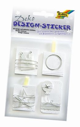 Show details for 3D Design Sticker Ganzjahr weiß Picture of 3D Design Sticker Ganzjahr weiß